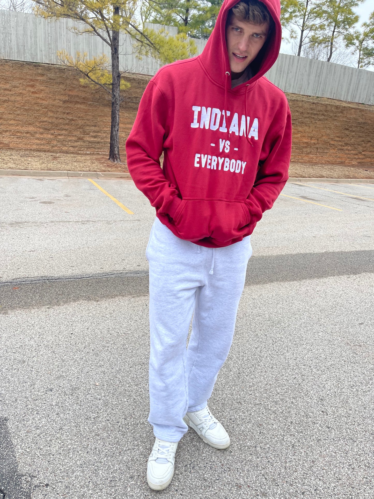 INDIANA VS EVERYBODY Hoodie "away"